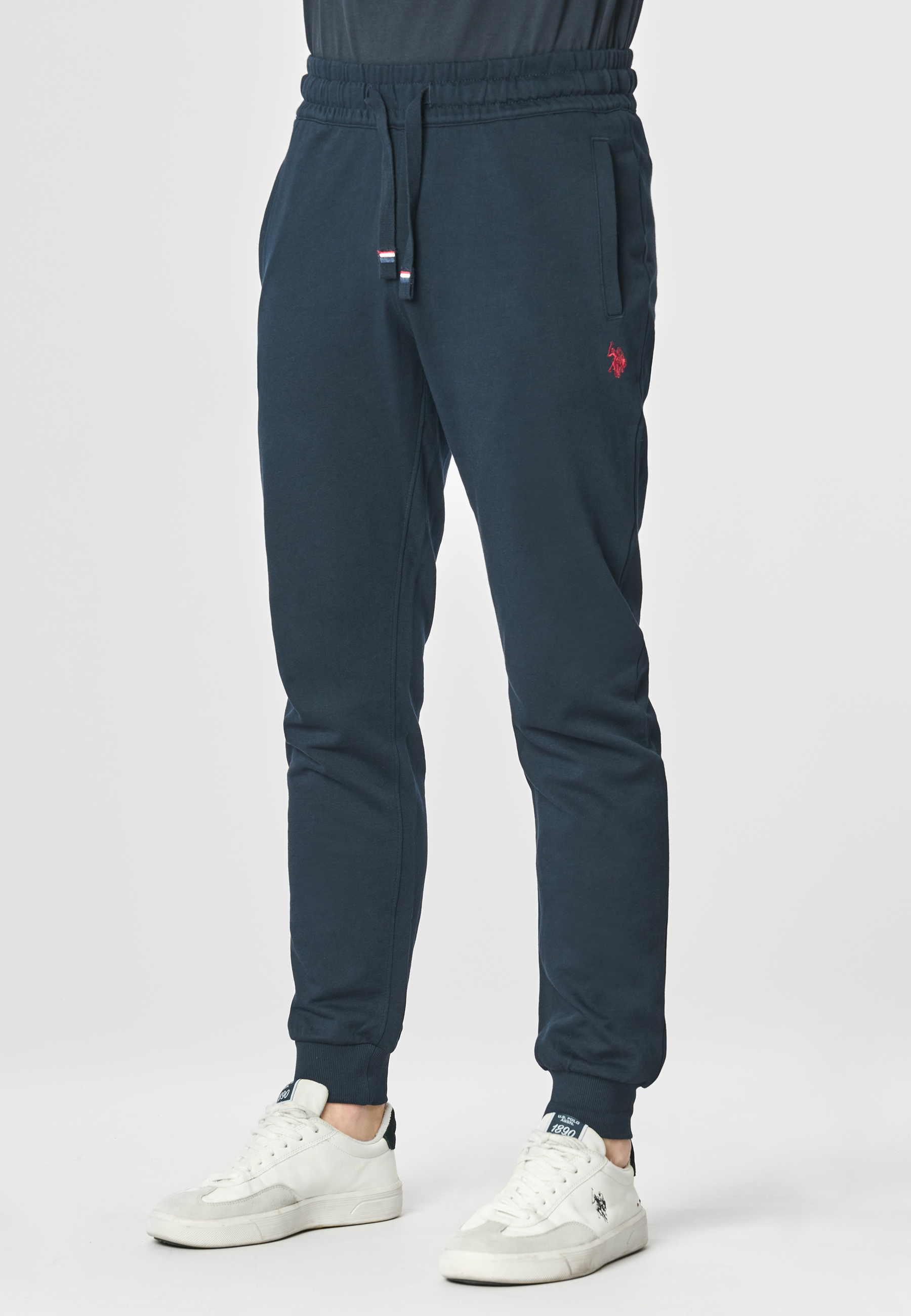 Pantalone sportivo in cotone con logo