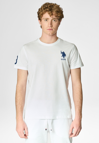 T-shirt a maniche corte in cotone con logo e numero