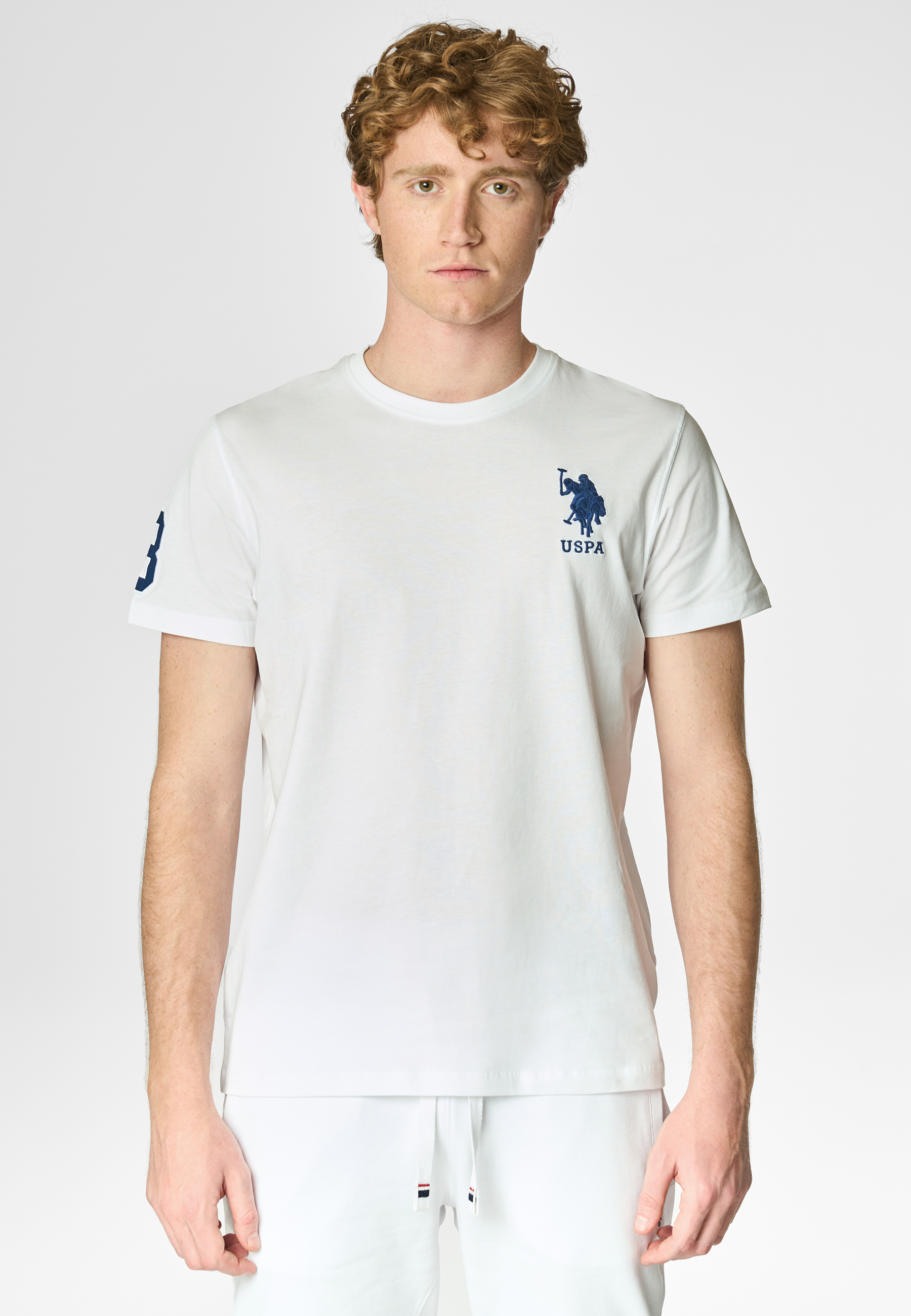 T-shirt a maniche corte in cotone con logo e numero