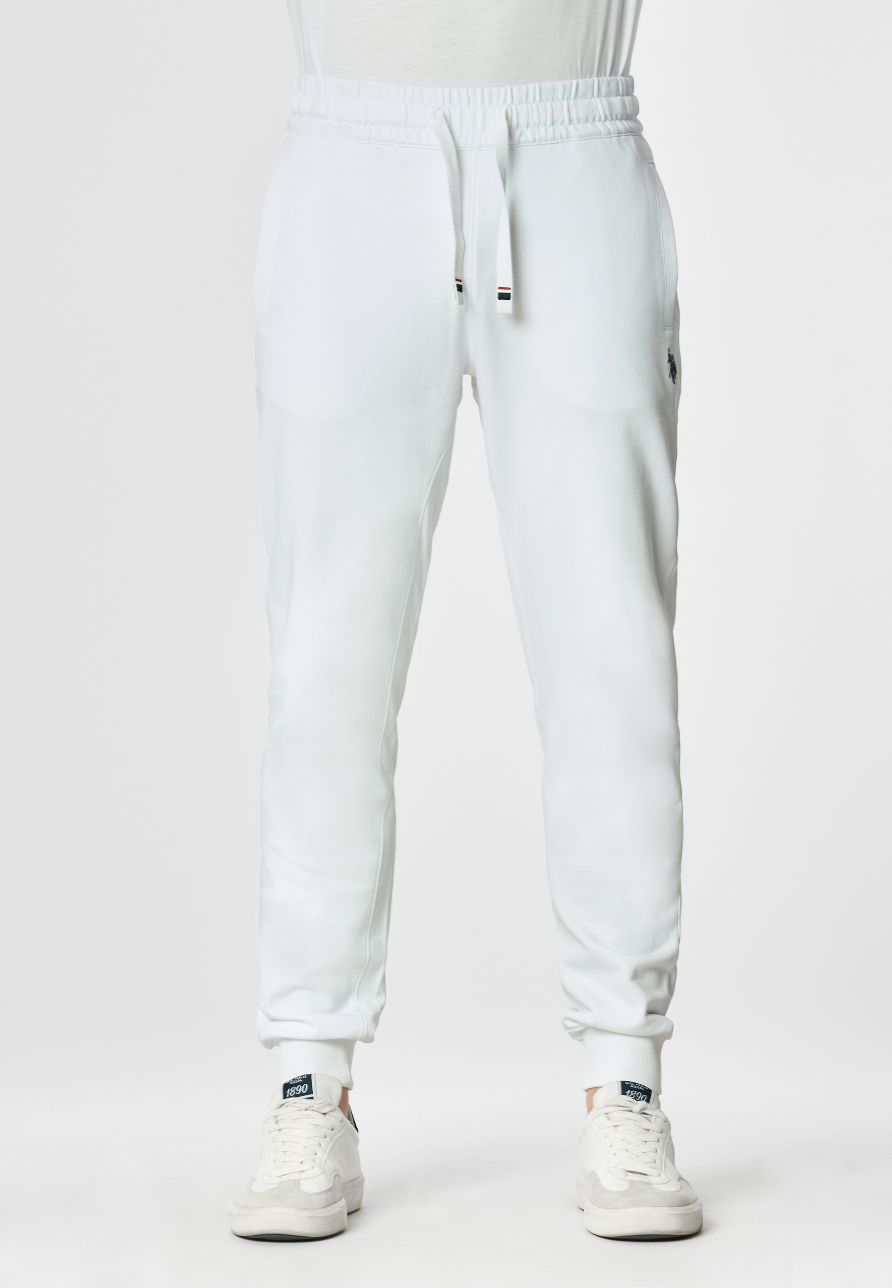 Pantalone sportivo in cotone con logo
