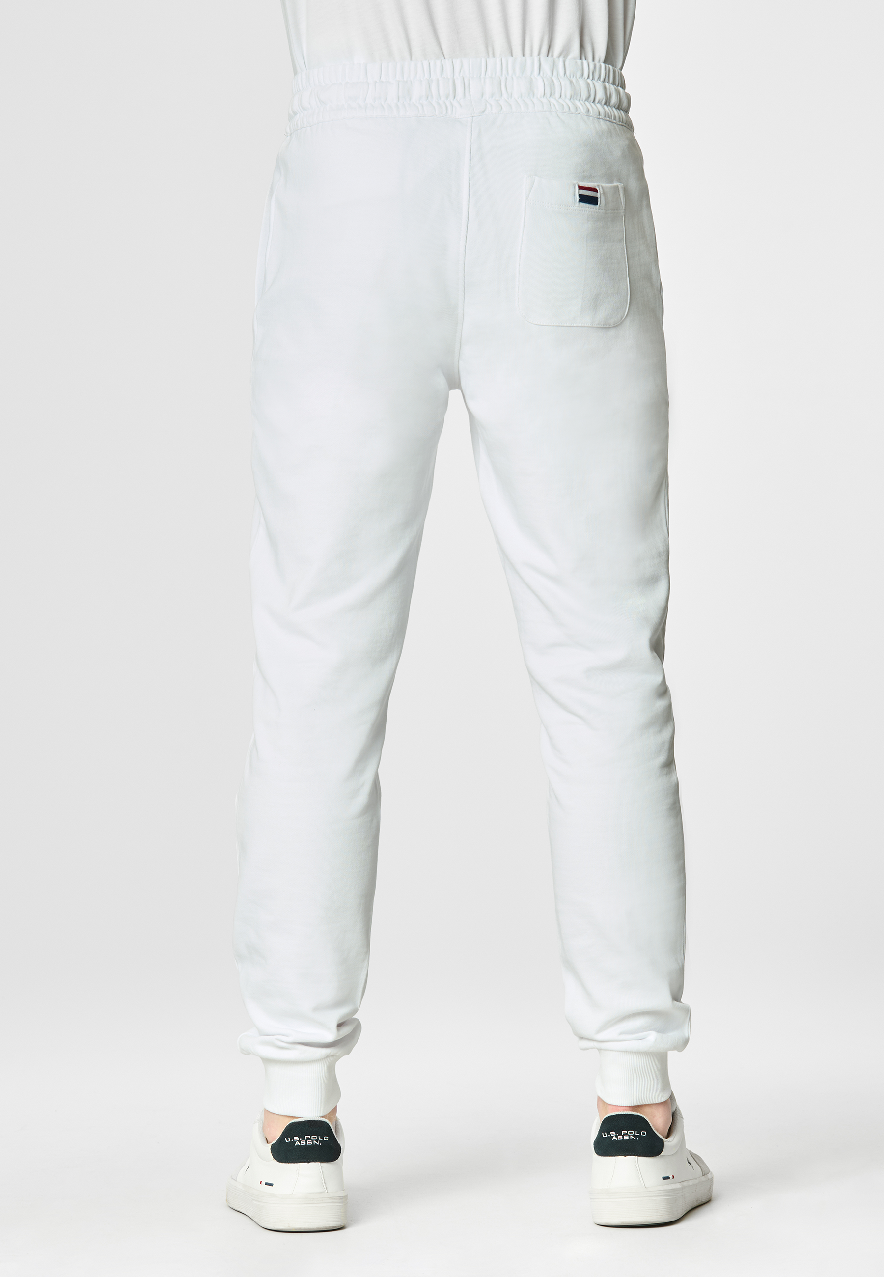 Pantalone sportivo in cotone con logo