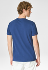 T-shirt a maniche corte in cotone piquet con logo colorato
