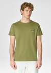 T-shirt a maniche corte in cotone con taschino sul petto
