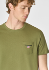 T-shirt a maniche corte in cotone con taschino sul petto