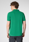 Polo shirt a maniche corte in cotone piquet con logo e sottocolletto colorato