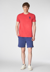 T-shirt a maniche corte in cotone con logo e numero