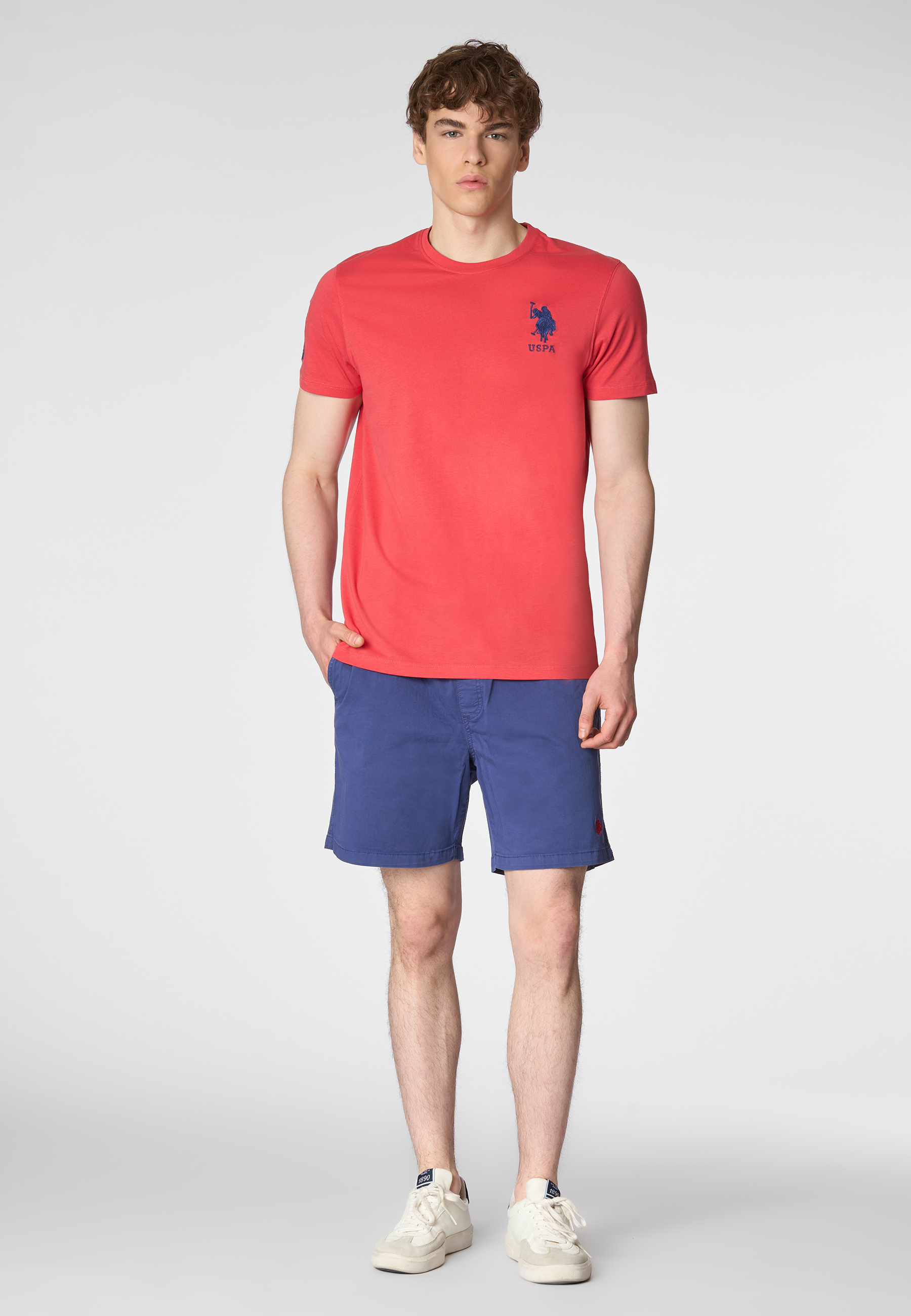 T-shirt a maniche corte in cotone con logo e numero