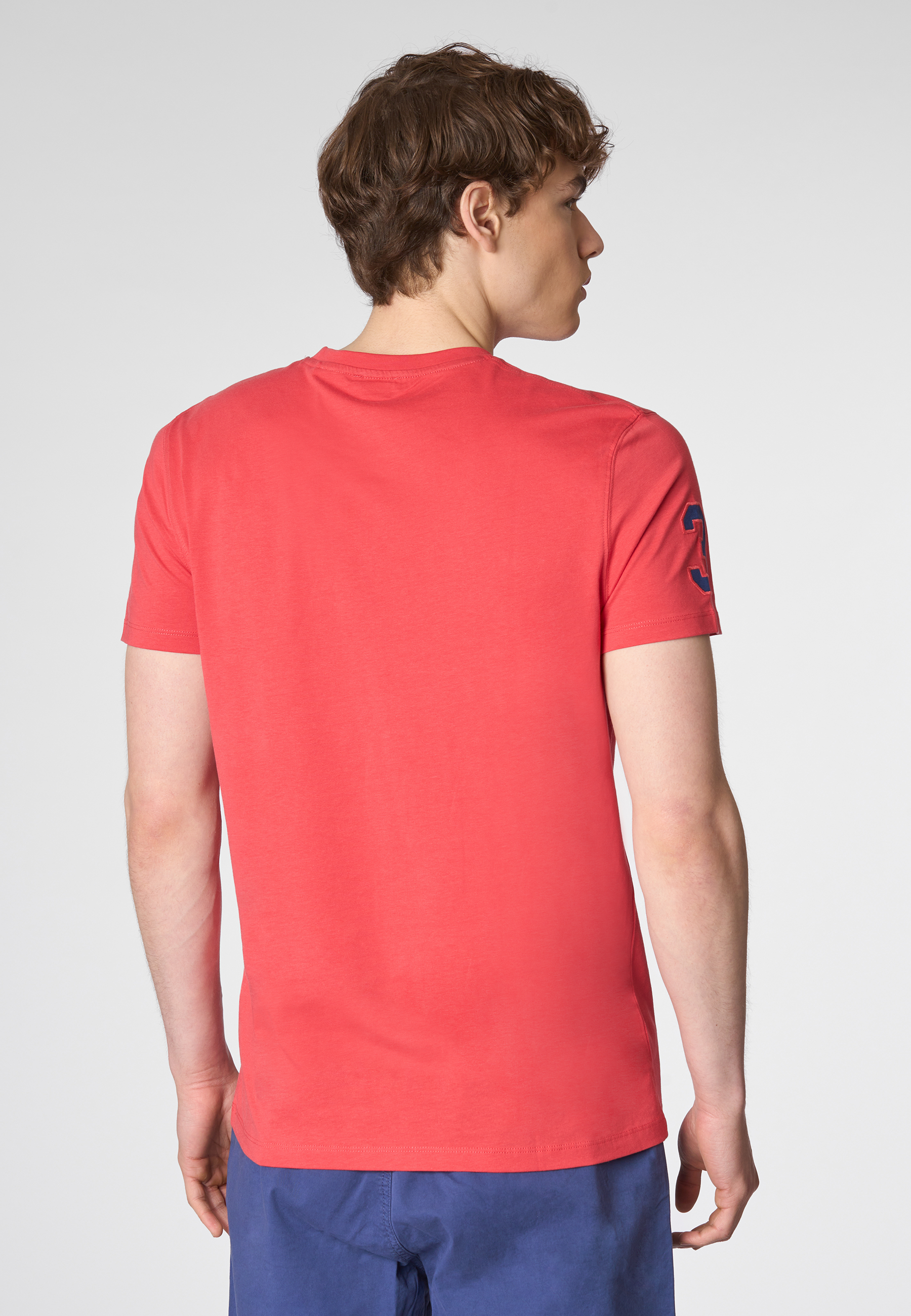 T-shirt a maniche corte in cotone con logo e numero