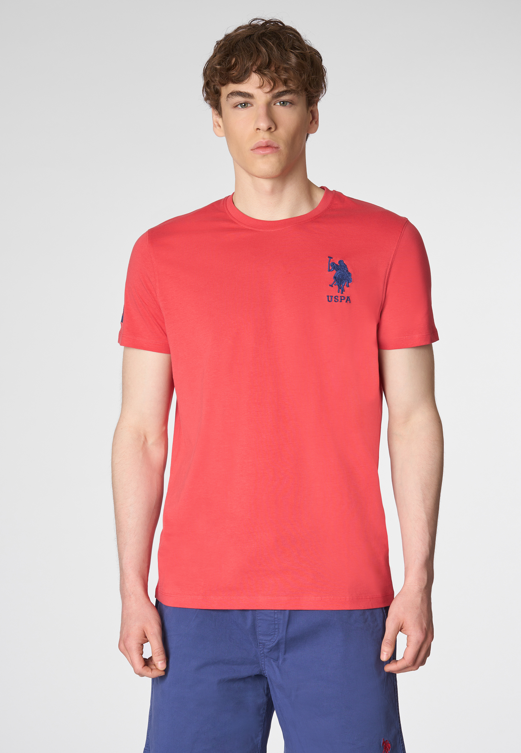 T-shirt a maniche corte in cotone con logo e numero