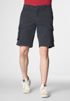 Pantaloni corti cargo in cotone twill stretch