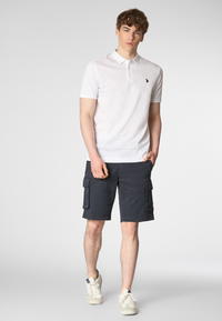 Polo shirt a maniche corte in cotone premium quality con logo