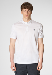 Polo shirt a maniche corte in cotone premium quality con logo
