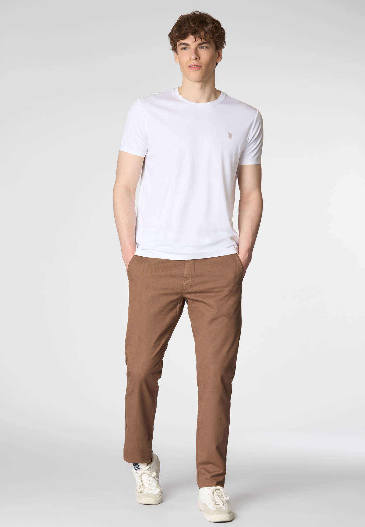 T-shirt a maniche corte in jersey stretch premium quality con logo