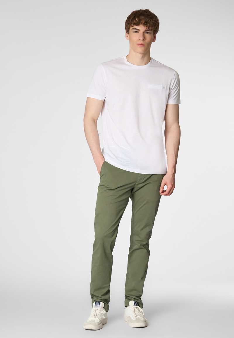 T-shirt a maniche corte in misto cotone e lyocell premium quality