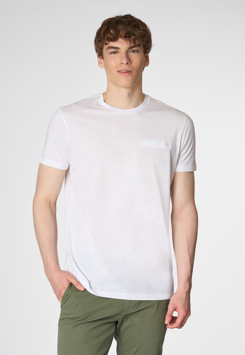 T-shirt a maniche corte in misto cotone e lyocell premium quality