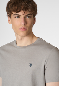 T-shirt a maniche corte in jersey stretch premium quality con logo