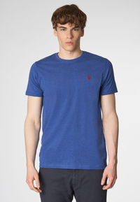 T-shirt a maniche corte in cotone melange premium quality con logo