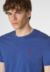 T-shirt a maniche corte in cotone melange premium quality con logo