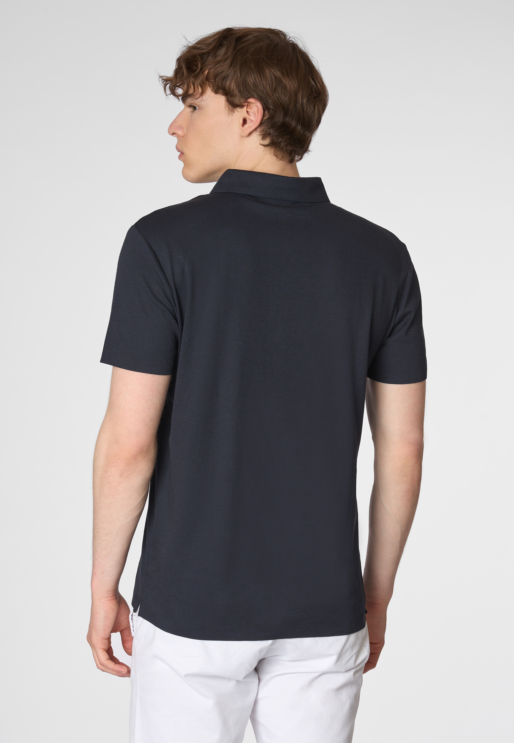 Polo a maniche corte in stretch jersey tecnico