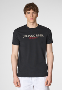 T-shirt a maniche corte in cotone con ricamo U.S. Polo Assn.