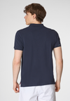 Polo shirt a maniche corte in cotone piquet con logo colorato