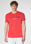T-shirt a maniche corte in cotone con ricamo U.S. Polo Assn.
