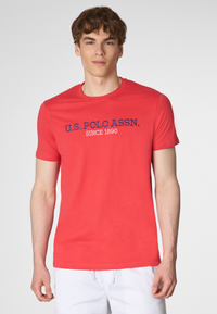 T-shirt a maniche corte in cotone con ricamo U.S. Polo Assn.