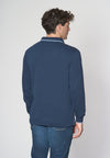 Polo a maniche lunghe in cotone heavy jersey