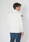 Polo a maniche lunghe heavy jersey con patch
