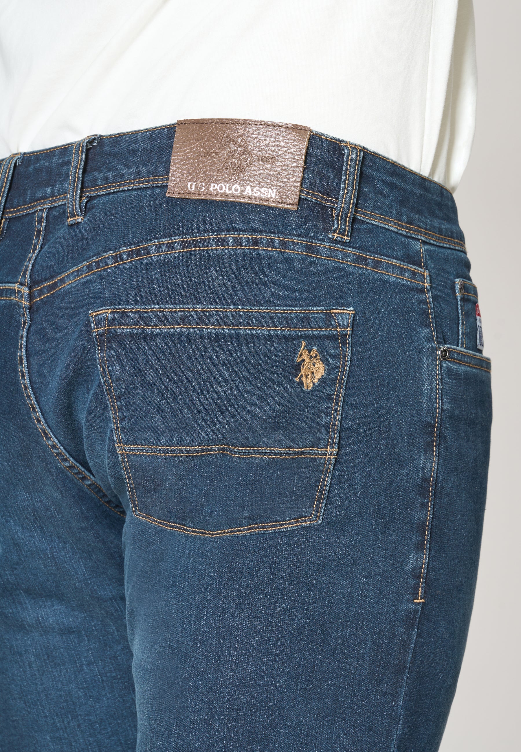 Pantalone denim cinque tasche poly cotton