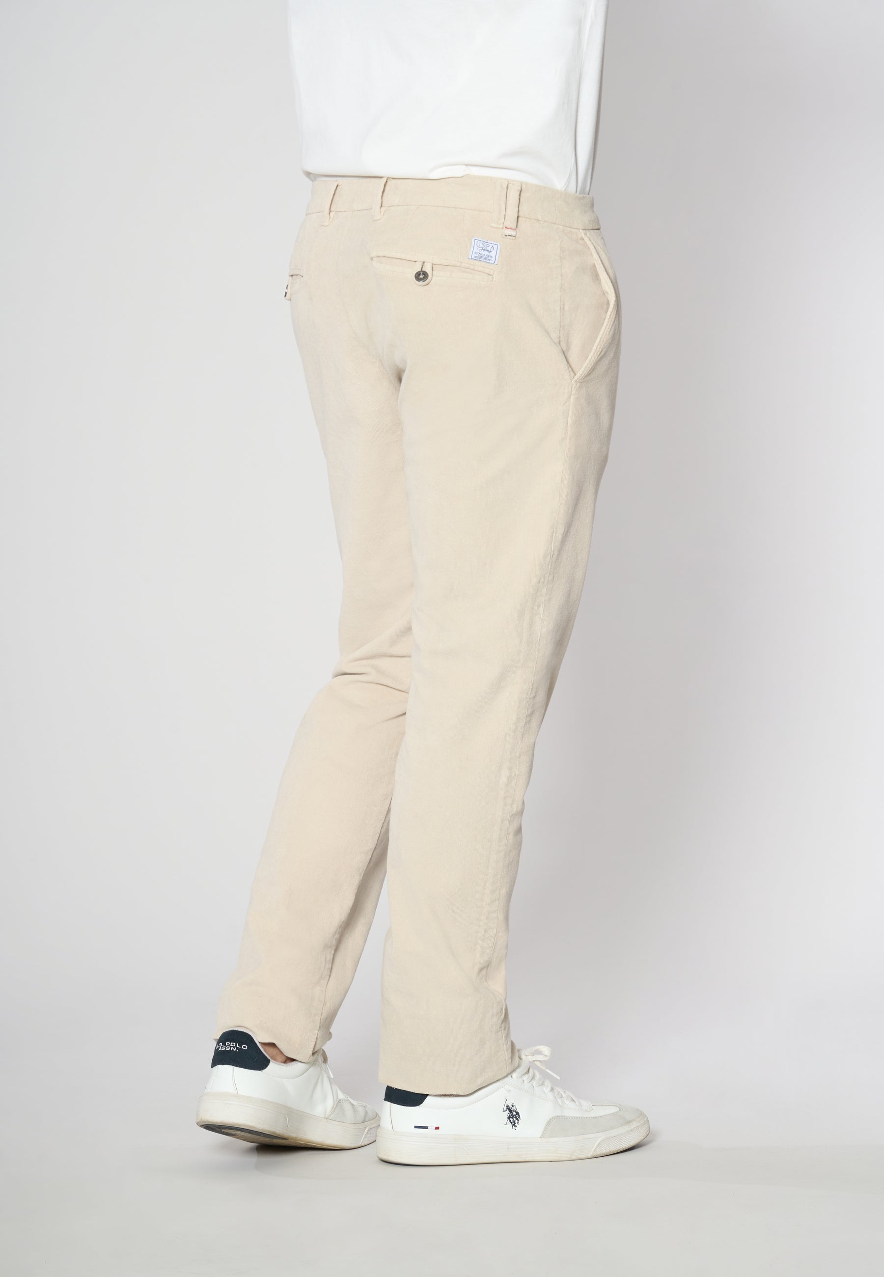 Pantalone chino in velluto