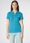 Polo shirt a maniche corte in cotone micropiquet stretch