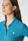 Polo shirt a maniche corte in cotone micropiquet stretch