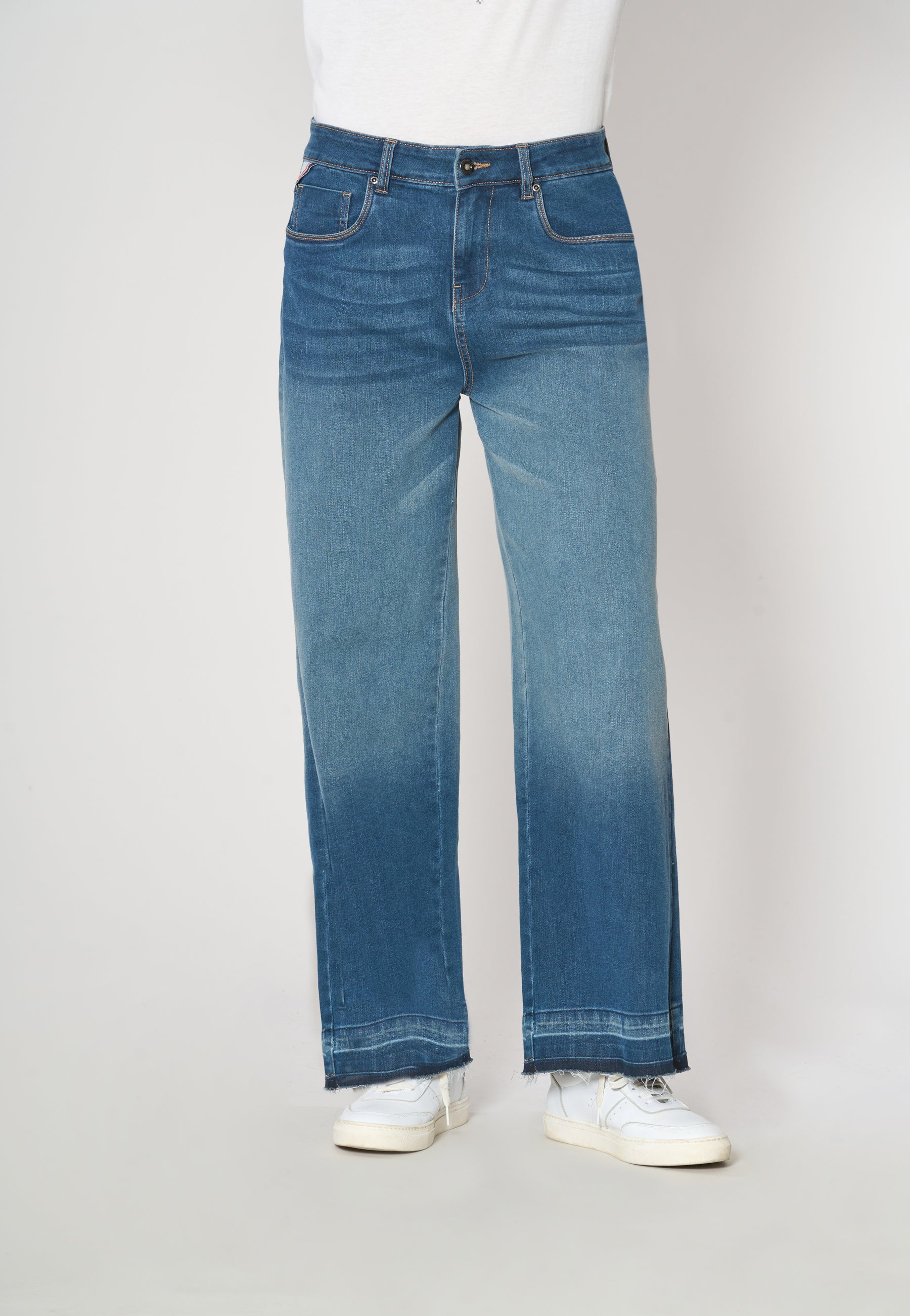 Pantalone denim bull Wide Leg
