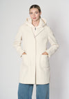 Cappotto combinato in nylon e panno