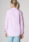 Camicia a righe in misto cotone popeline
