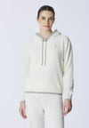 Maglia con cappuccio misto lana merino riciclata