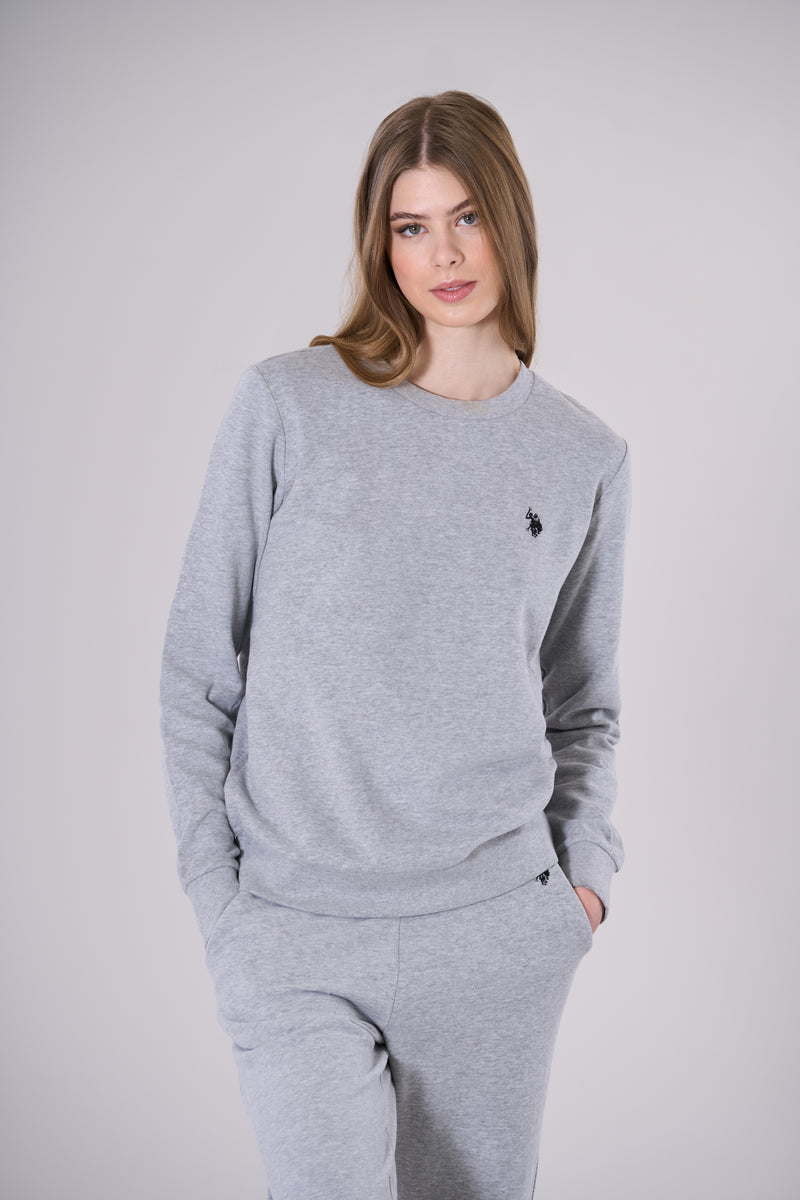 Felpa misto cotone con logo U.S. Polo Assn.