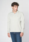 Polo a maniche lunghe heavy jersey tinto capo
