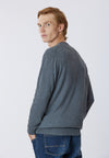 Maglia girocollo cotone cashmere con logo