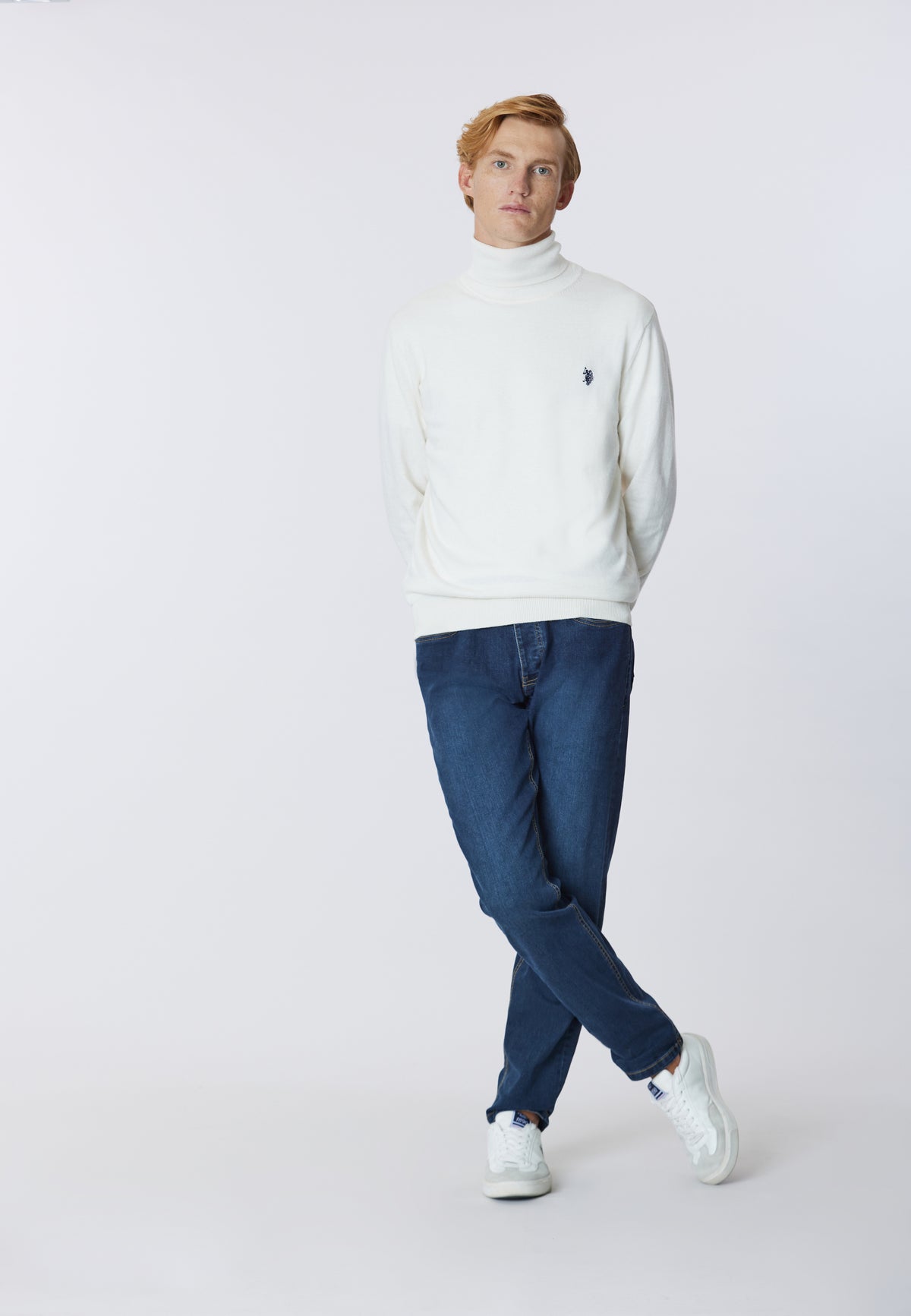 Maglia dolcevita cotone e cashmere