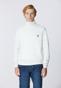 Maglia dolcevita cotone e cashmere