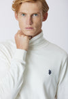 Maglia dolcevita cotone e cashmere