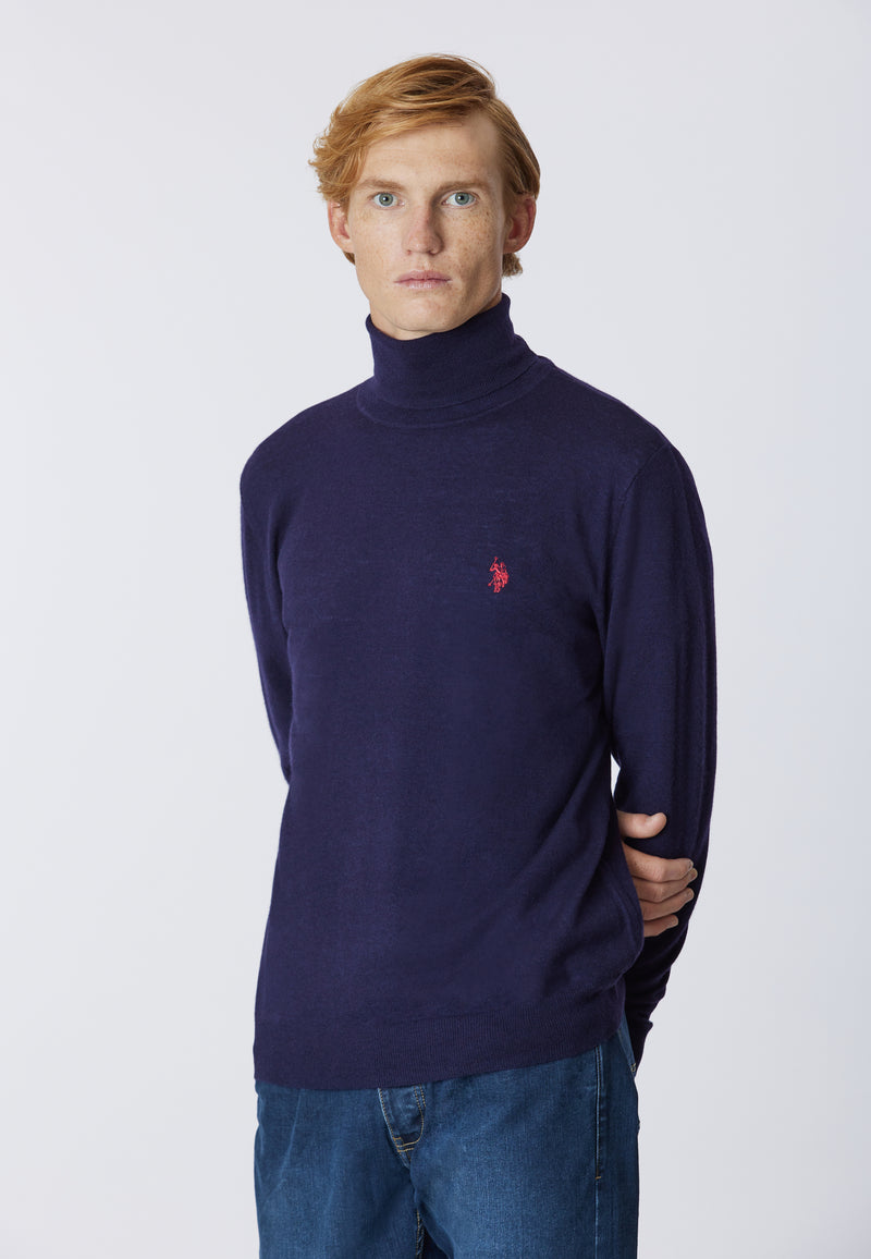 Maglia dolcevita cotone e cashmere