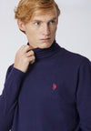 Maglia dolcevita cotone e cashmere