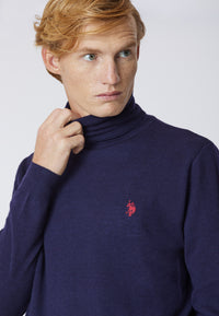 Maglia dolcevita cotone e cashmere