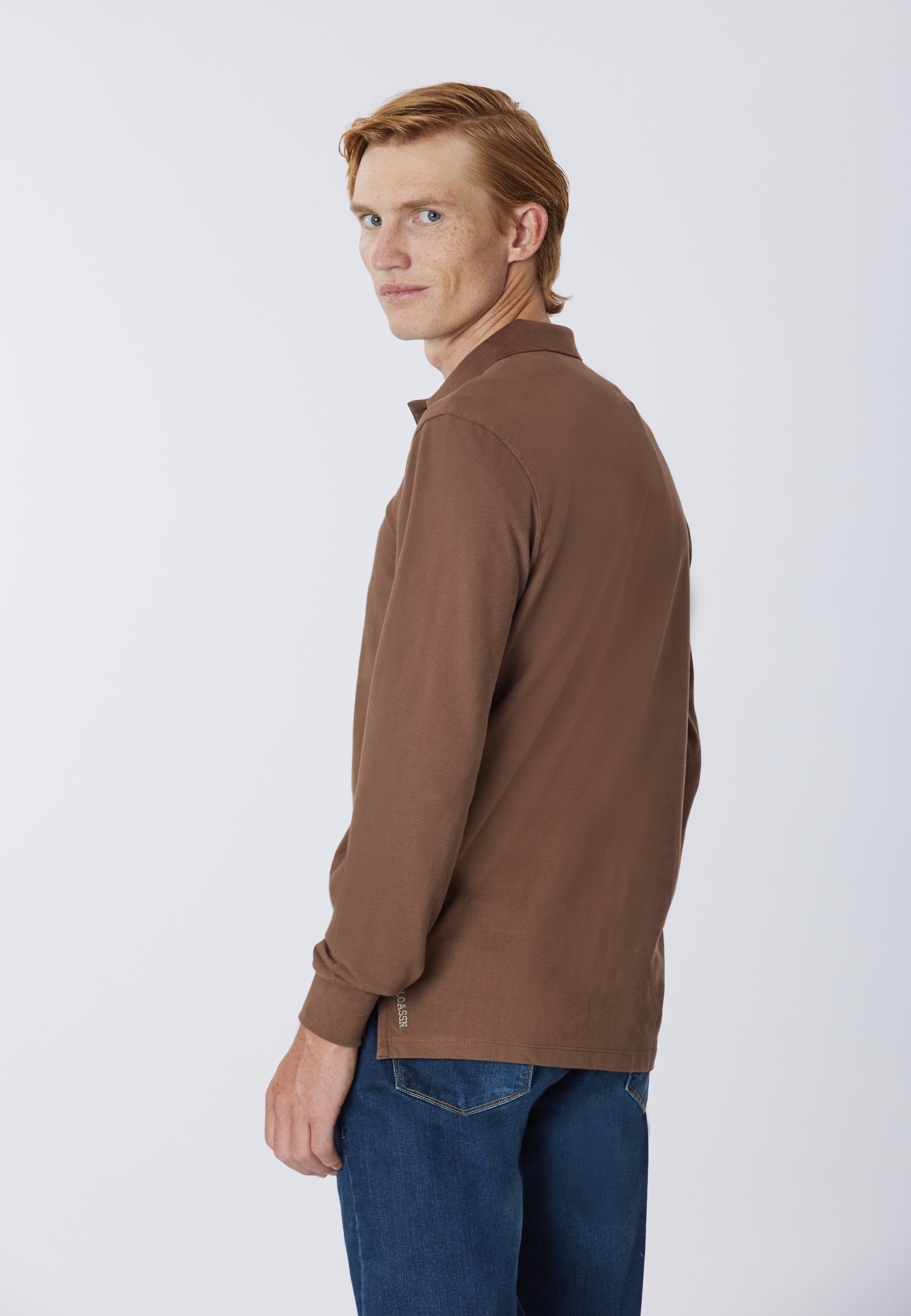 Polo a maniche lunghe cotone piquet