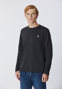 T-shirt a maniche lunghe in heavy jersey