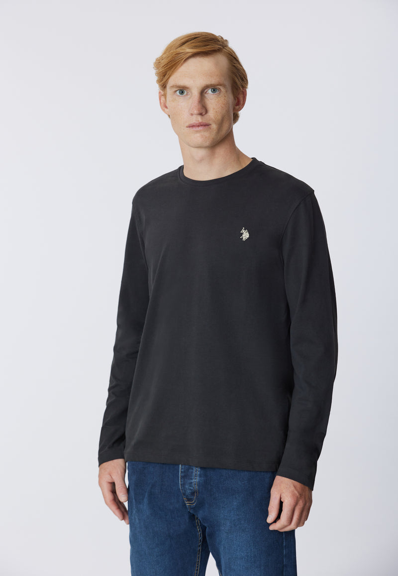 T-shirt a maniche lunghe in heavy jersey
