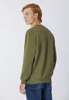 Felpa girocollo in cotone con logo